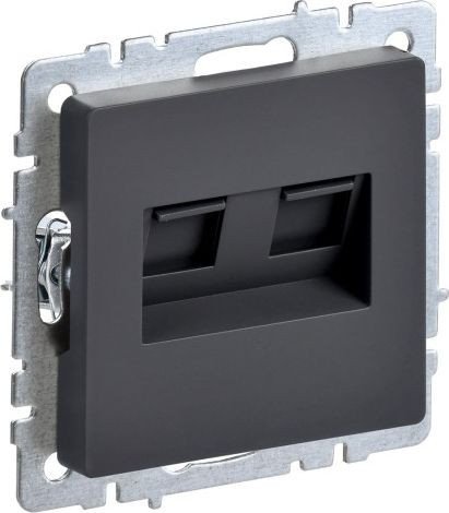 Розетка компьютерная IEK Brite BR-K20-2-K53