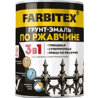 Грунт-эмаль Farbitex По ржавчине 3в1 1.8 кг (зеленый)