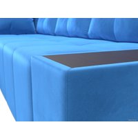 Угловой диван Mebelico Амадэус 109683 (левый, велюр, голубой)