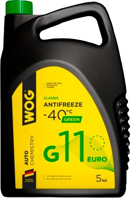 

Антифриз WOG G11 5кг WGC0104
