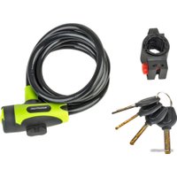 Тросовый велосипедный замок Author ASL-25 (зеленый/черный)