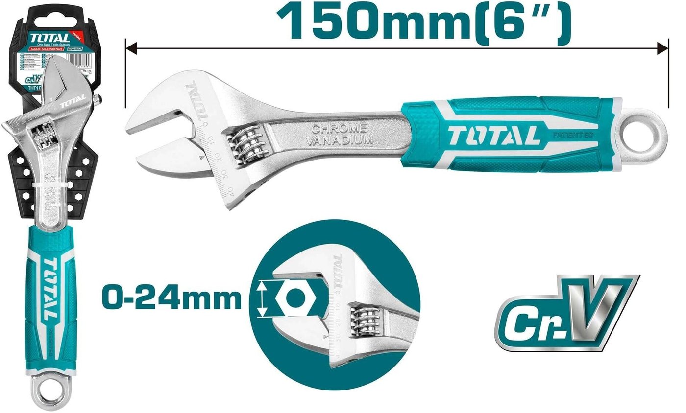 

Ключ разводной Total THT101066