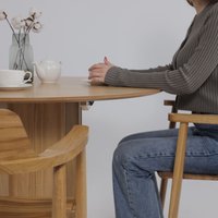 Кухонный стол Оримэкс Олаф 1100-1400x1100 (светлый дуб без тонировки/светлый дуб)