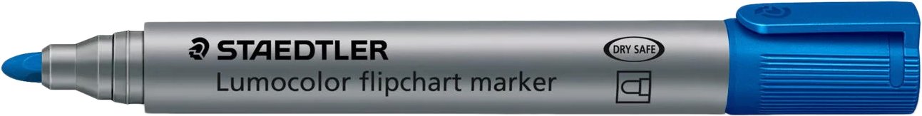 

Маркер Staedtler Lumocolor flipchart marker 356-3 (1 шт, синий)