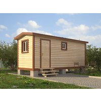 Русская баня Дом и Баня Александр (2.3x6 м)