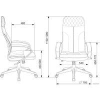 Офисное кресло Бюрократ CH-608Fabric (песочный)