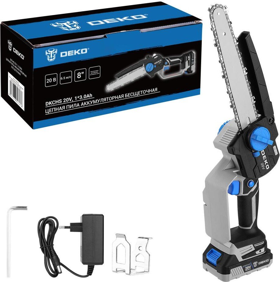 

Аккумуляторная пила Deko DKCHS 20V 085-2010 (с 1-им АКБ)