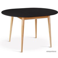 Кухонный стол ТехКомПро Арека К1100 121761 (бук/черный/подстолье тон 2/ножка 8)