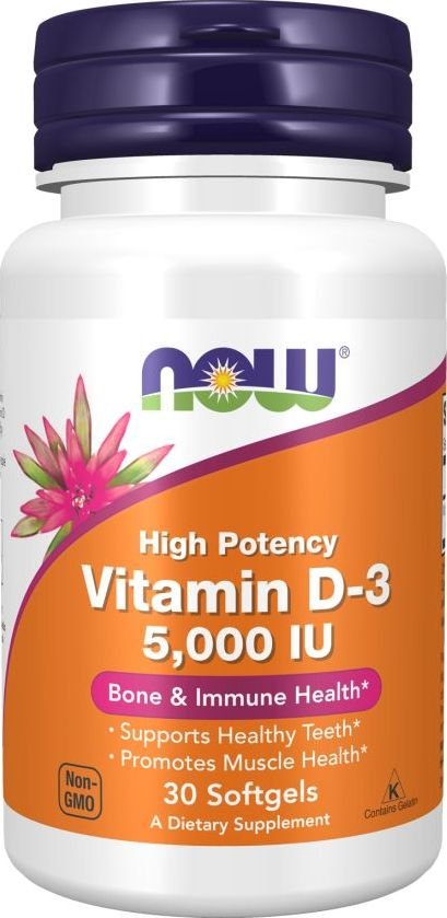 

Витамин Now Foods Vitamin D3 5000 IU (240 капсул)