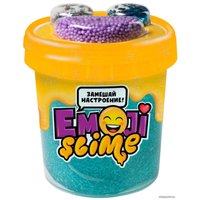 Слайм Slimer Emoji S130-78 с блёстками и наполнением (120 мл, голубой)
