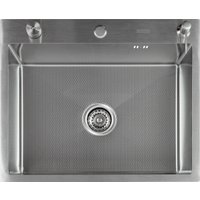 Кухонная мойка Futur FK 6050 Eco Embossing Pop-up Roll plus (Satin)