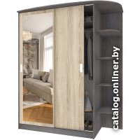 Шкаф-купе Кортекс-мебель Лагуна ШК05-01 правая консоль (береза/дуб сонома)