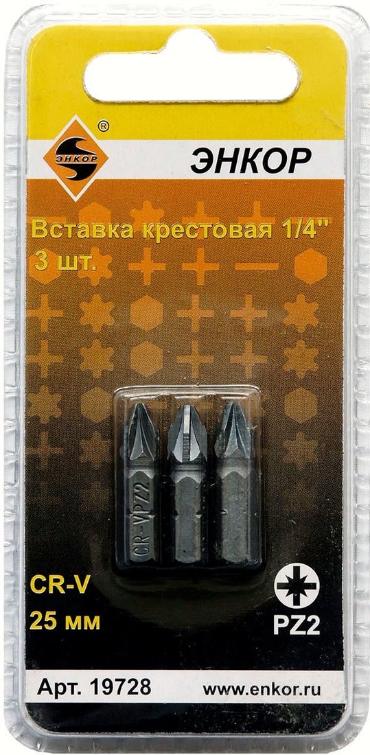 

Набор бит Энкор 19728 (3 предмета)