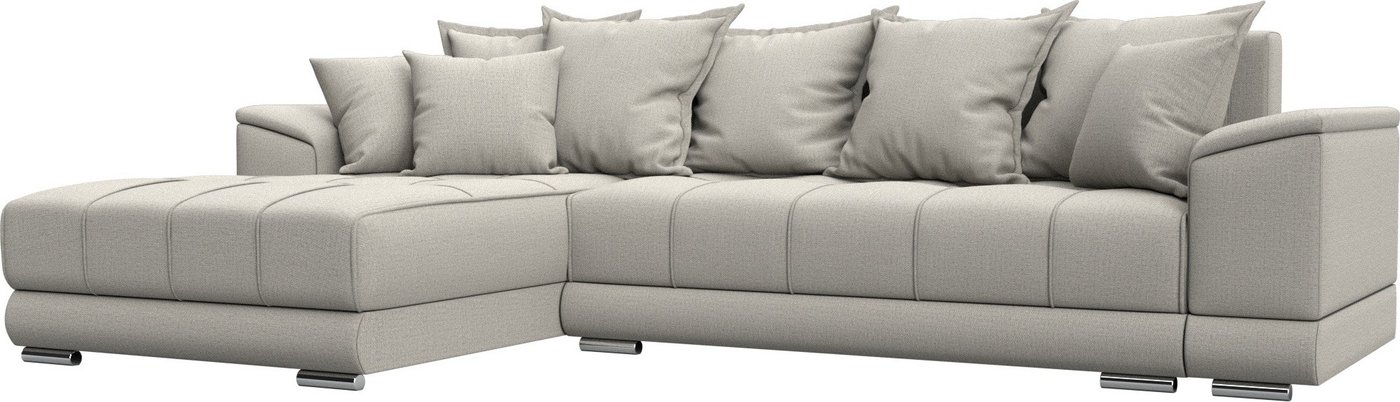 

Угловой диван Лига диванов НордСтар левый 122927L (рогожка амур бежевый)