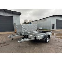 Одноосный прицеп AvtoS A25M1B (2500x1300x300, R13, ресс. AL-KO)