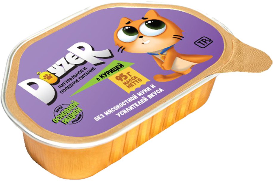 

Консервированный корм для кошек Doyzer с курицей 95 г