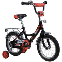 Детский велосипед Novatrack Urban 14 143URBAN.BK20 (черный/красный, 2020)