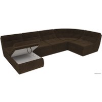 П-образный диван Лига диванов Холидей 101849 (коричневый)