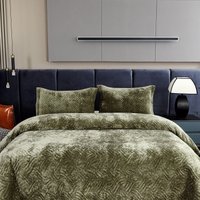 Набор текстиля для спальни Sofi De MarkO Деварта 240x260 Пок-Дв-240x260о (олива)