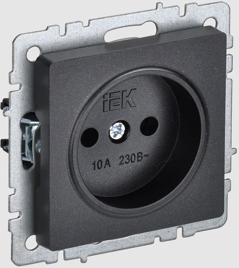 

Розетка IEK Brite РС10-1-0-БрЧ