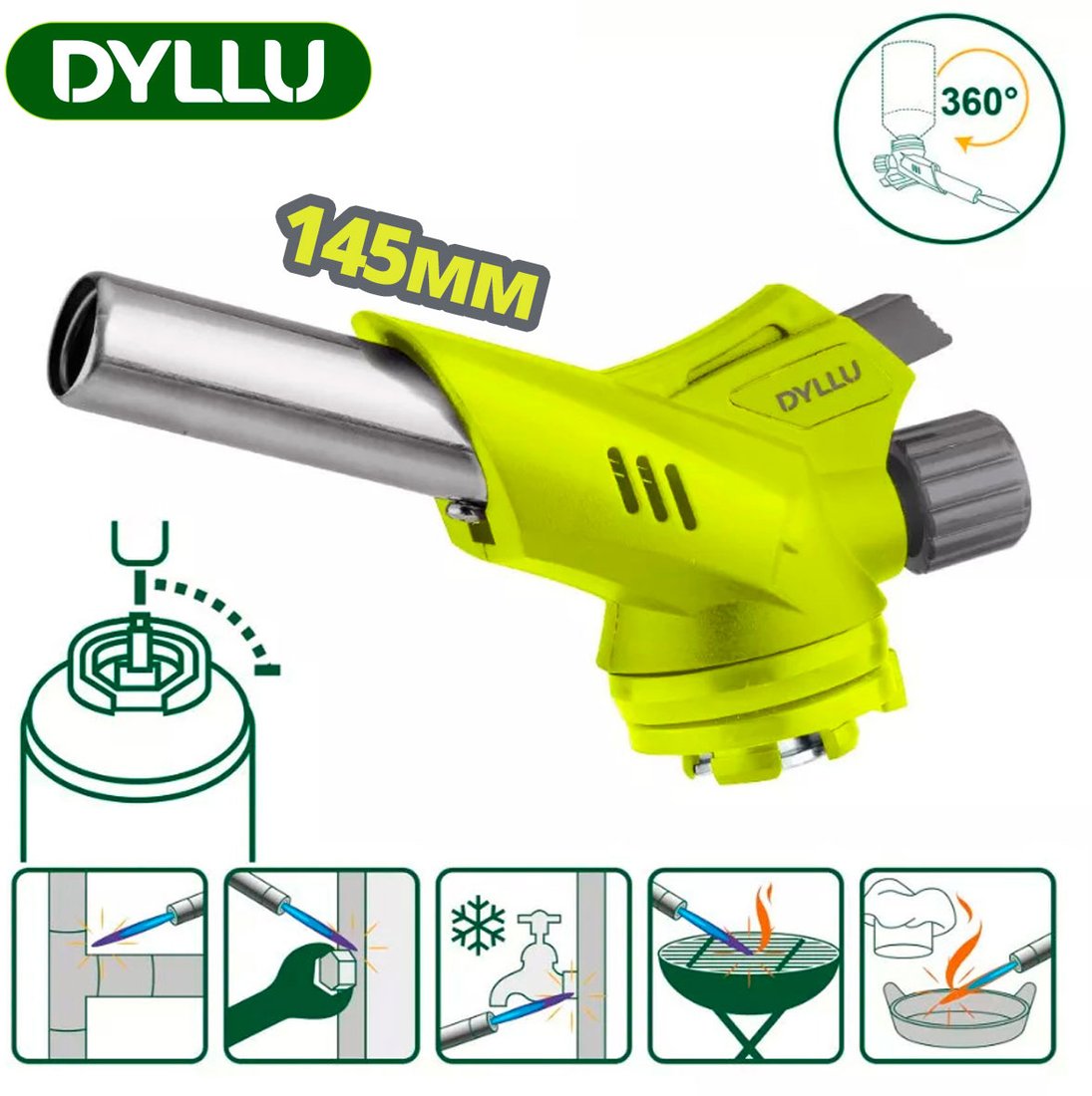 

Туристическая горелка Dyllu DTFG1604