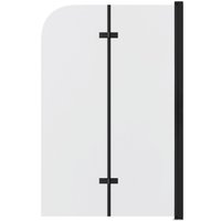 Стеклянная шторка для ванны Grossman GR-106110BLACK