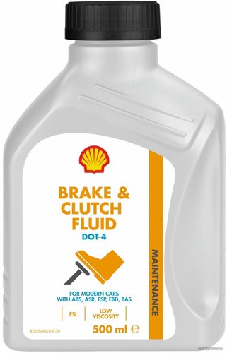 Тормозная жидкость Shell DOT4 ESL 0.5л