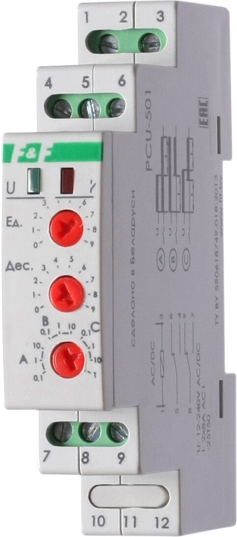 

Реле времени Евроавтоматика F&F PCU-501 EA02.001.021