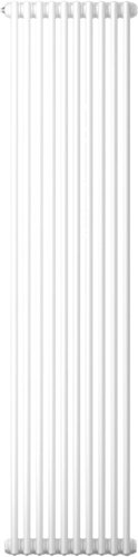 Стальной трубчатый радиатор Zehnder Charleston 2180, 1/2", 10 секций, нижнее подключение (белый)