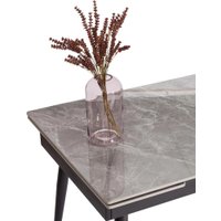 Кухонный стол TetChair Lord Grey 180x80x75 (серый/черный)