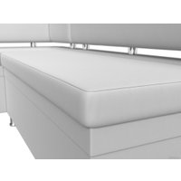 Угловой диван Лига диванов Стайл левый 114527L (экокожа белый)