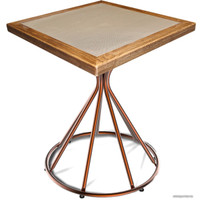 Кухонный стол Sheffilton SHT-TU4-1/ТT7 60/60 ДУБ/керамика (медный/коричневый/песочный)