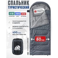 Спальный мешок RSP Outdoors Sleep 450 R (серый, 220x80см, молния справа)