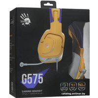 Наушники A4Tech Bloody G575 (желтый/фиолетовый)