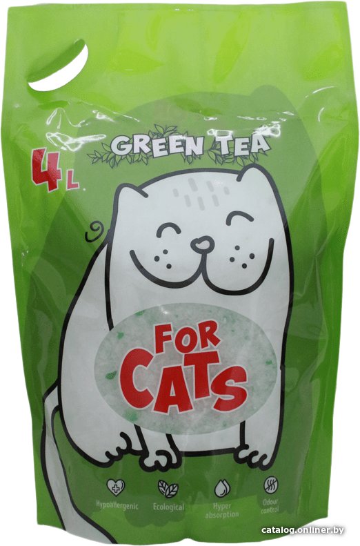Наполнитель для туалета For Cats Green Tea 4 л