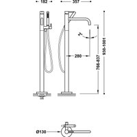 Смеситель Tres Study Exclusive Chrom 26247005