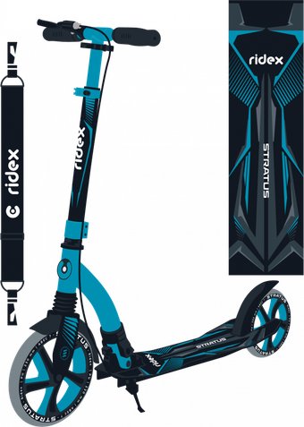 Двухколесный детский самокат Ridex Stratus (синий)