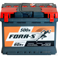 Автомобильный аккумулятор Fora-S 6СТ-60L(0) (60 А·ч)