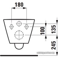 Унитаз подвесной Laufen Kartell Rimless 8203360000001 (без сиденья)