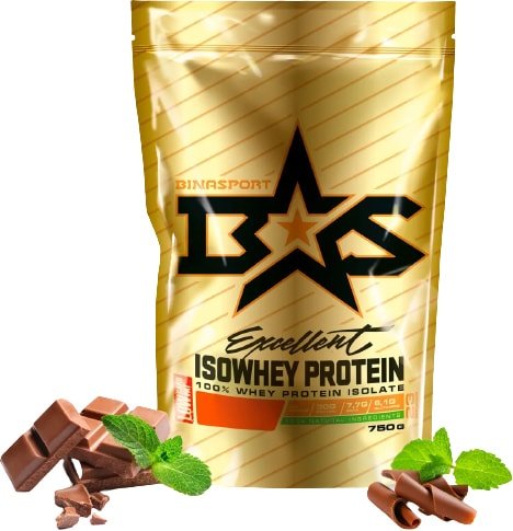

Протеин сывороточный (изолят) Binasport Excellent Isowhey Protein (750г, шоколад/мята)