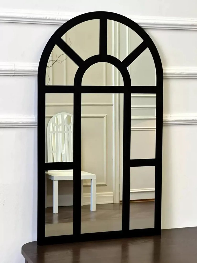 Зеркало EMZE 45x77 UV.ARC.WIND.45.77.CHE (черный с УФ-окантовкой)