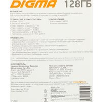 Карта памяти Digma MicroSDXC Class 10 Card10 DGFCA128A01