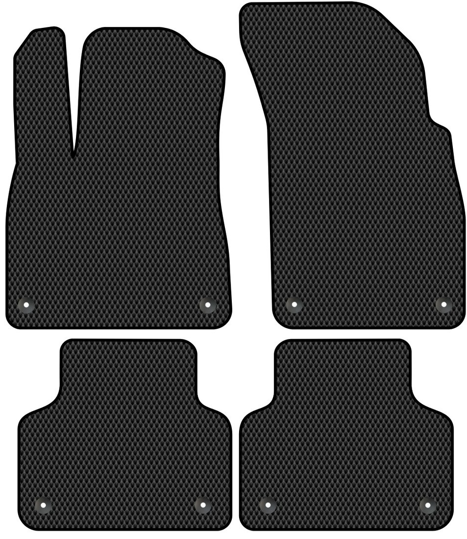 

Комплект ковриков для авто Alicosta Audi Q7 I, II (suv / 4MB, 4M) 2015 - Н.В. (черный, ромб)