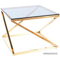 Журнальный столик Signal Liam (дымчатый/золотой)