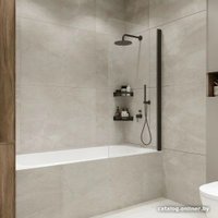 Стеклянная шторка для ванны Benetto Open BEN802-BLC