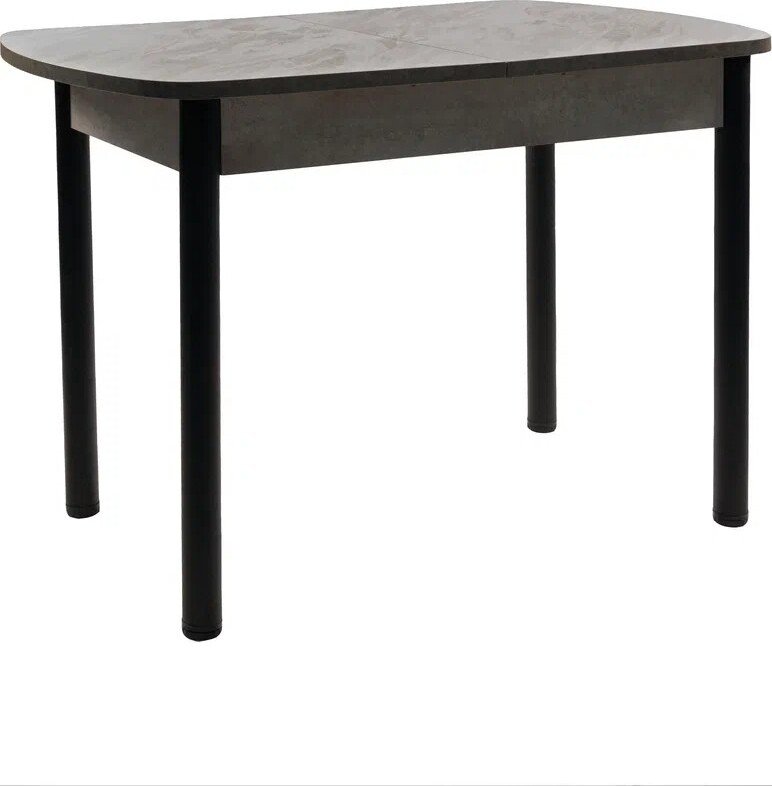 

Кухонный стол ВВР Прямоугольный раздвижной (пластиковый Лавант/бетон серый/черный прямой 110-150/70)