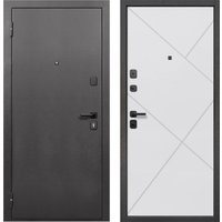 Металлическая дверь Guard 86x205x7 левая (серебристый/белый матовый)