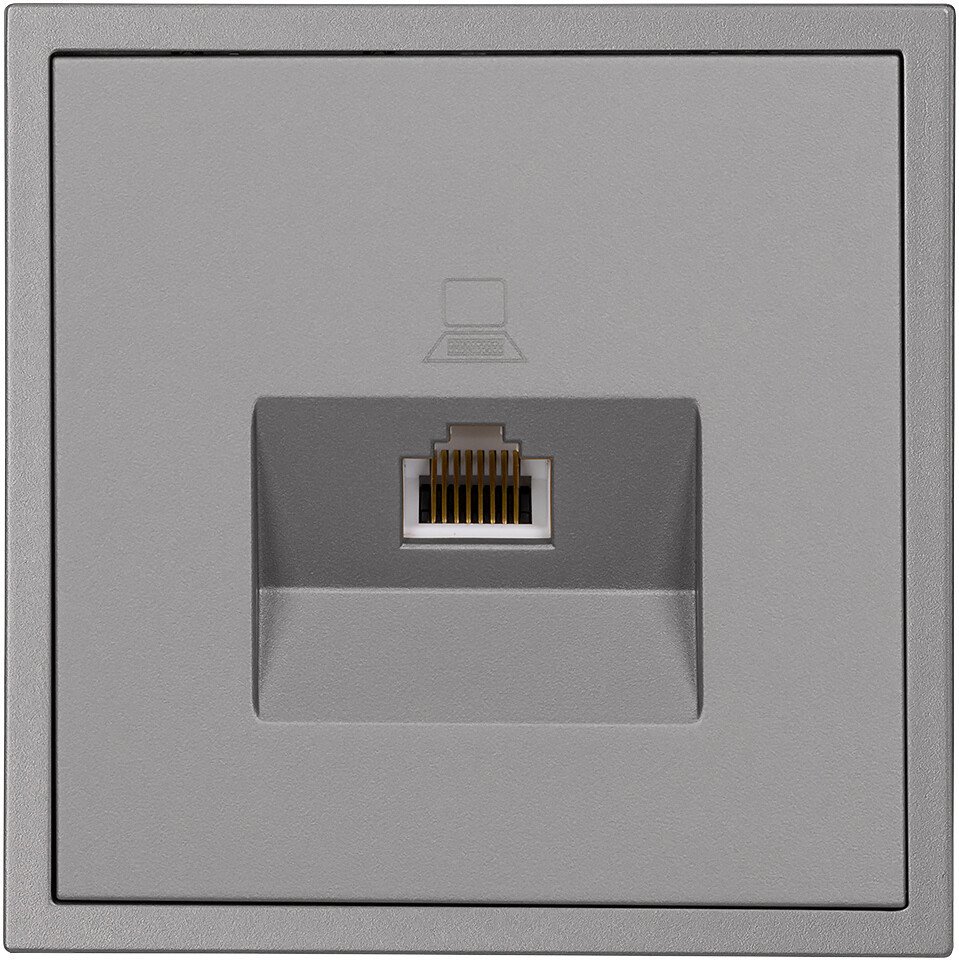 Розетка компьютерная SmartBuy Капелла SBE-09g-S1-RJ