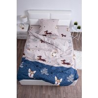 1.5-спальный комплект постельного белья Миланика Френдс 1.5сп подростковый с наволочкой 70x70 (бязь)