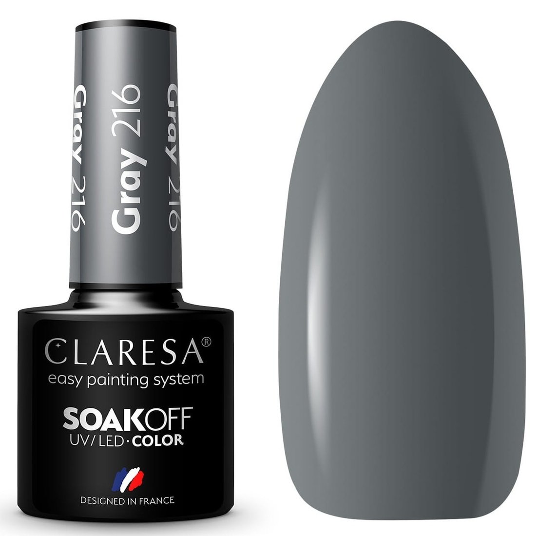 

Гель-лак Claresa Hybrid Gray 216 5 мл